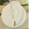 9ct Gold Citrine And Diamond Stud Earrings - G0310 Alternative Image
