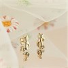 9ct Gold Sophisticated Cat Stud Earrings - 9mm - G0382 Alternative Image