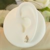 9ct Gold Opal And Diamond Earrings - 10mm - G0412 Alternative Image
