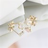 9ct Gold Mother Of Pearl Floral Earrings - G04154 Alternative Image