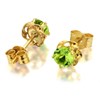 9ct Gold Peridot Earrings - 4mm - G0426 Alternative Image