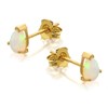 9ct Gold Pear Shaped Opal Stud Earrings - 6mm - G0440 Alternative Image