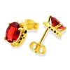 9ct Gold Garnet Earrings - 7mm - G0459 Alternative Image