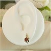 9ct Gold Garnet And Diamond Stud Earrings - G0462 Alternative Image