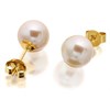 9ct Gold Japanese Akoya Cultured Pearl Stud Earrings - 7.5-8mm - G0481 Alternative Image