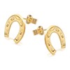 9ct Gold Horseshoe Stud Earrings - 9mm - G0625 Alternative Image