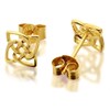 9ct Gold Celtic Pattern Earrings - 5mm - G0673 Alternative Image