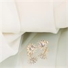 9ct Gold Crystal Sun Stud Earrings - 7mm - G0686 Alternative Image