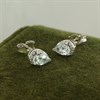 9ct White Gold Aquamarine Stud Earrings - G0688 Alternative Image
