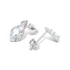 9ct White Gold Aquamarine Teardrop Earrings - G0691 Alternative Image