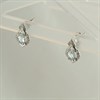 9ct White Gold Aquamarine Teardrop Earrings - G0691 Alternative Image