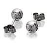 9ct White Gold Ball Stud Earrings - 5mm - G0692 Alternative Image