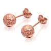9ct Rose Gold Ball Stud Earrings - 6mm - G0707 Alternative Image