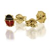 9ct Gold Ladybird Stud Earrings - 5mm - G0723 Alternative Image