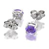 9ct White Gold Oval Tanzanite Stud Earrings - 4mm - G0810 Alternative Image