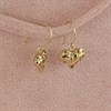 9ct Gold Filigree Heart Hook Wire Earrings - 21mm drop - G1080 Alternative Image