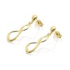 9ct Gold Infinity Drop Earrings - G1211 Alternative Image