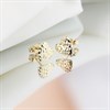 14ct Gold Heart Diamond Cut Stud Earrings - G1311 Alternative Image