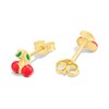 14ct Gold Cherries Stud Earrings - G1315 Alternative Image