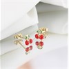 14ct Gold Cherries Stud Earrings - G1315 Alternative Image