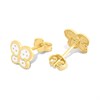 14ct Gold Butterfly Stud Earrings - G1316 Alternative Image