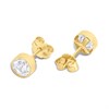 14ct Gold CZ Stud Earrings - G1317 Alternative Image