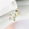 14ct Gold Emerald Stud Earrings - G1321 Alternative Image