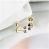 14ct Gold Sapphire Stud Earrings - G1322 Alternative Image