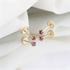 14ct Gold Ruby Stud Earrings - G1323 Alternative Image