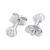 14ct White Gold 3mm Ball Stud Earrings - G1328 Alternative Image