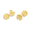 14ct Gold Diamond Set Stud  Earrings - G1345 Alternative Image