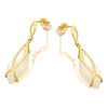 9ct Gold Marquise Mother Of Pearl Drop Earrings - 28mm drop - EXCLUSIVE - G1710 Alternative Image