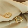 9ct Gold Ribbon Twist Hoop Earrings - 15mm - G2096 Alternative Image