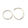 9ct Gold Diamond Cut Hoop Earrings - 17mm - G2106 Alternative Image