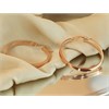 9ct Rose Gold Hoop Earrings - 25mm - G2179 Alternative Image