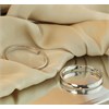 9ct White Gold Hoop Earrings - 25mm - G2193 Alternative Image