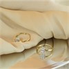 9ct Gold Crystal Ball Hoop Earrings - 15mm - G2207 Alternative Image