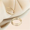 9ct Gold 12mm Diamond Cut Hinged Sleeper Earrings - G2226 Alternative Image