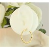 9ct Gold Crinkly Hoop Earrings - 32mm - G2305 Alternative Image