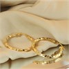 9ct Gold Crinkly Hoop Earrings - 32mm - G2305 Alternative Image