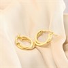 9ct Gold Double Twist Hoop Earrings - G24100 Alternative Image