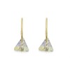 9ct Gold Hoop Earrings With Aurora Borealis Crystal - 14mm - G2415 Alternative Image