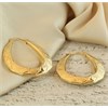 9ct Gold Large Creole Hoop Earrings - 40mm - G2451 Alternative Image