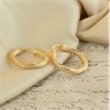 9ct Gold Twist Pattern Hoop Earrings - 20mm - G2461 Alternative Image