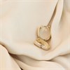 9ct Gold Two Tone Oval Huggie Earrings - G2492 Alternative Image