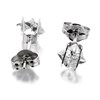 9ct White Gold Princess Cut Cubic Zirconia Stud Earrings - 4mm - G2708 Alternative Image