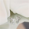 9ct White Gold Princess Cut Cubic Zirconia Stud Earrings - 4mm - G2708 Alternative Image