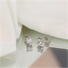 9ct White Gold Cubic Zirconia Solitaire Earrings - 4mm - G2735 Alternative Image
