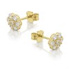 9ct Gold Cubic Zirconia Cluster Stud Earrings - 5mm - G2747 Alternative Image