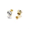 9ct Gold Cubic Zirconia Solitaire Stud Earrings - 4mm - G2750 Alternative Image